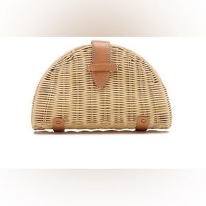 J crew rattan fan clutch NWOT